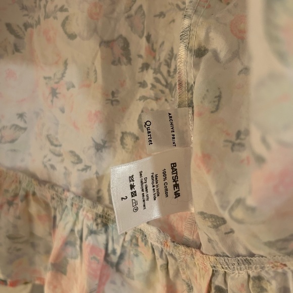 Laura Ashley x BATSHEVA Grace Blouse in Quartet SIZE 2 - Picture 5 of 11